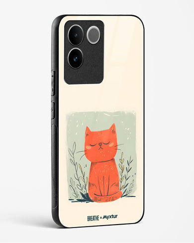 Orange Whiskers [BREATHE] Glass Case Phone Cover (Vivo)