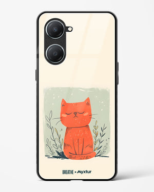 Orange Whiskers [BREATHE] Glass Case Phone Cover (Vivo)