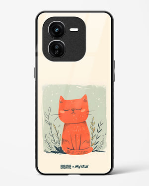 Orange Whiskers [BREATHE] Glass Case Phone Cover (Vivo)