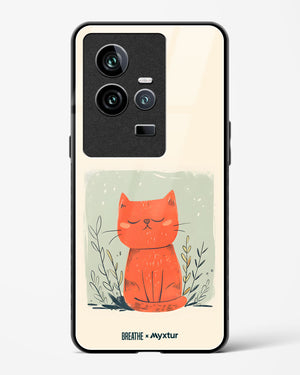 Orange Whiskers [BREATHE] Glass Case Phone Cover (Vivo)