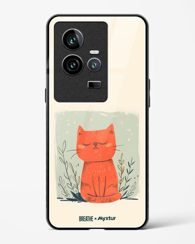 Orange Whiskers [BREATHE] Glass Case Phone Cover (Vivo)