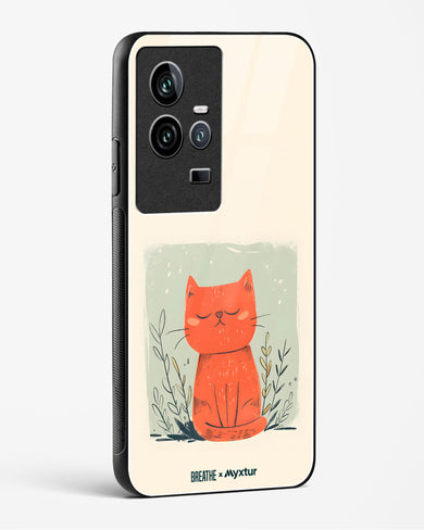 Orange Whiskers [BREATHE] Glass Case Phone Cover (Vivo)