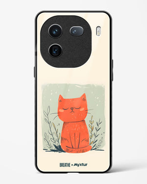 Orange Whiskers [BREATHE] Glass Case Phone Cover (Vivo)