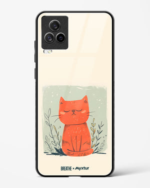 Orange Whiskers [BREATHE] Glass Case Phone Cover (Vivo)