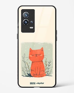 Orange Whiskers [BREATHE] Glass Case Phone Cover (Vivo)