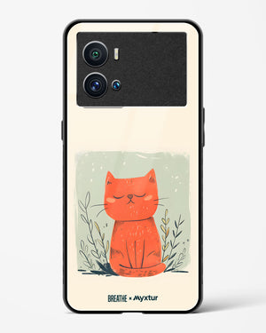 Orange Whiskers [BREATHE] Glass Case Phone Cover (Vivo)