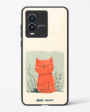 Orange Whiskers [BREATHE] Glass Case Phone Cover (Vivo)