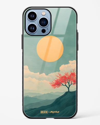 Mountain Sunset [BREATHE] Glass Case Phone Cover (Apple)