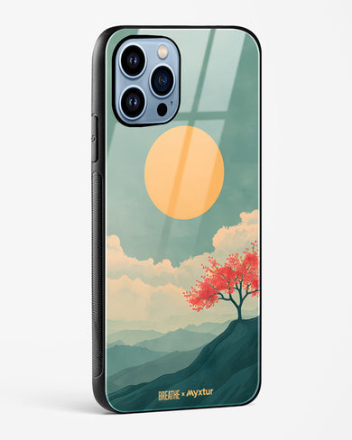 Mountain Sunset [BREATHE] Glass Case Phone Cover (Apple)