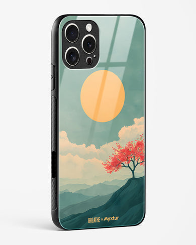 Mountain Sunset [BREATHE] Glass Case Phone Cover (Apple)