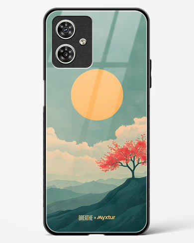 Mountain Sunset [BREATHE] Glass Case Phone Cover (Motorola)