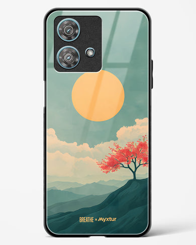 Mountain Sunset [BREATHE] Glass Case Phone Cover (Motorola)