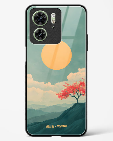 Mountain Sunset [BREATHE] Glass Case Phone Cover (Motorola)