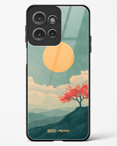 Mountain Sunset [BREATHE] Glass Case Phone Cover (Motorola)