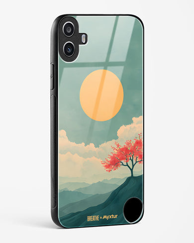 Mountain Sunset [BREATHE] Glass Case Phone Cover (Nothing)