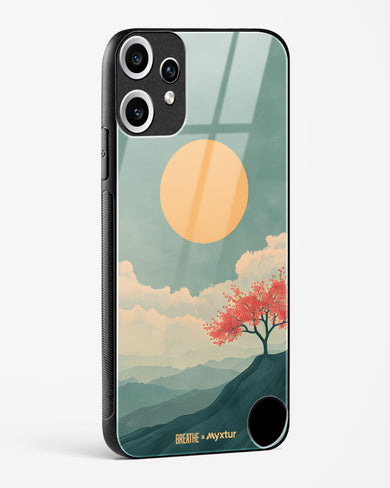 Mountain Sunset [BREATHE] Glass Case Phone Cover (Nothing)