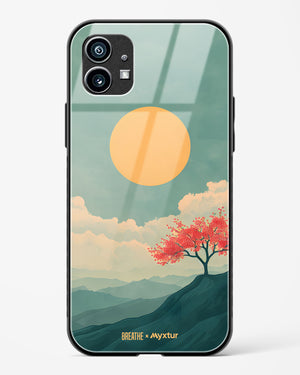 Mountain Sunset [BREATHE] Glass Case Phone Cover (Nothing)