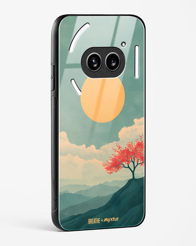 Mountain Sunset [BREATHE] Glass Case Phone Cover (Nothing)