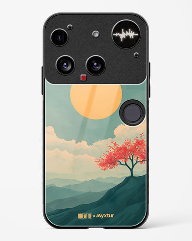 Mountain Sunset [BREATHE] Glass Case Phone Cover (Nothing)