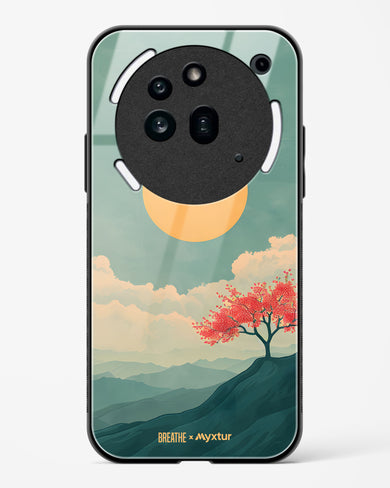 Mountain Sunset [BREATHE] Glass Case Phone Cover (Nothing)