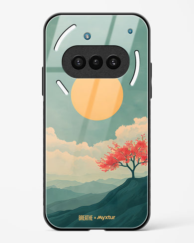 Mountain Sunset [BREATHE] Glass Case Phone Cover (Nothing)