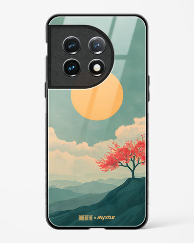 Mountain Sunset [BREATHE] Glass Case Phone Cover (OnePlus)