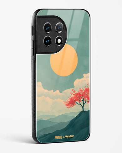 Mountain Sunset [BREATHE] Glass Case Phone Cover (OnePlus)