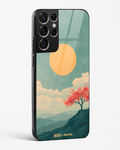 Mountain Sunset [BREATHE] Glass Case Phone Cover (Samsung)