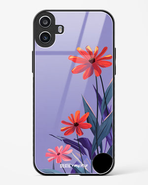 Lavender Bloom [BREATHE] Glass Case Phone Cover (Nothing)