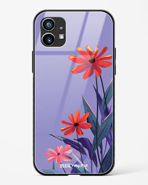 Lavender Bloom [BREATHE] Glass Case Phone Cover (Nothing)