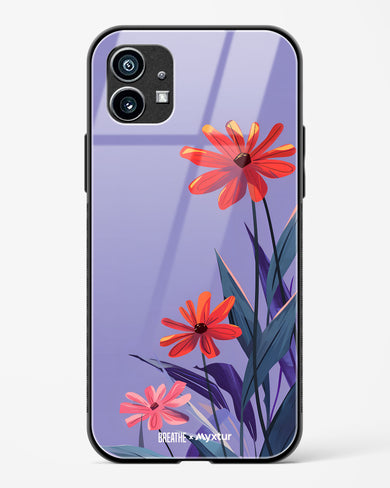 Lavender Bloom [BREATHE] Glass Case Phone Cover (Nothing)