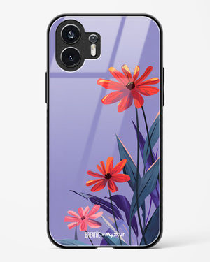 Lavender Bloom [BREATHE] Glass Case Phone Cover (Nothing)