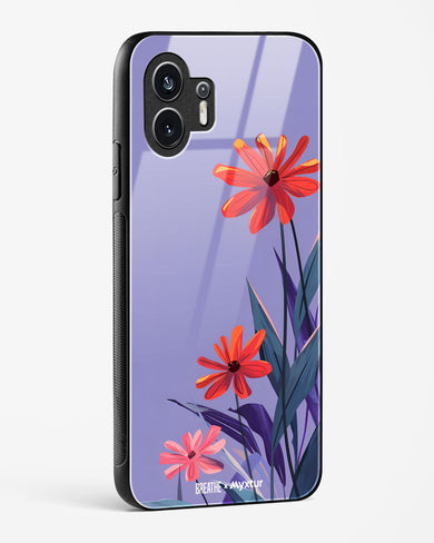 Lavender Bloom [BREATHE] Glass Case Phone Cover (Nothing)