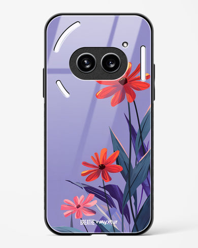 Lavender Bloom [BREATHE] Glass Case Phone Cover (Nothing)