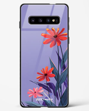Lavender Bloom [BREATHE] Glass Case Phone Cover (Samsung)