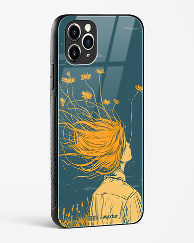 Golden Cascade [BREATHE] Glass Case Phone Cover (Apple)