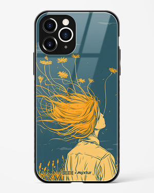 Golden Cascade [BREATHE] Glass Case Phone Cover (Apple)