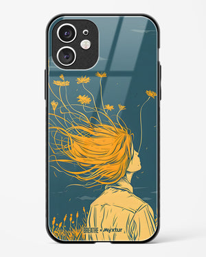 Golden Cascade [BREATHE] Glass Case Phone Cover (Apple)