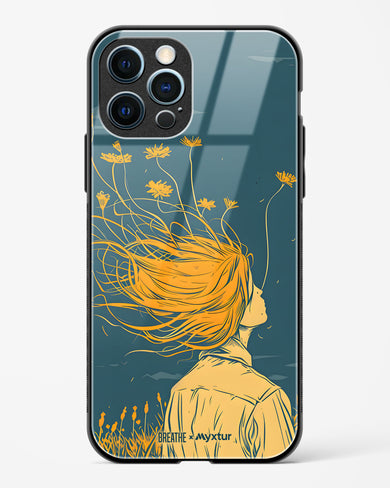 Golden Cascade [BREATHE] Glass Case Phone Cover (Apple)