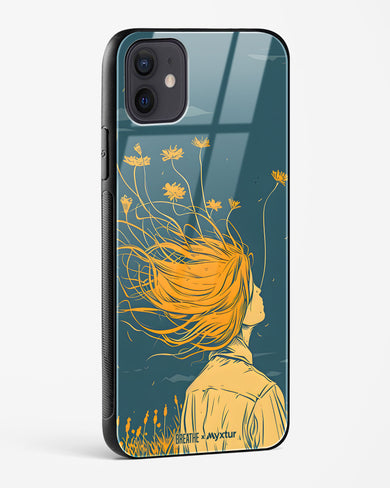 Golden Cascade [BREATHE] Glass Case Phone Cover (Apple)