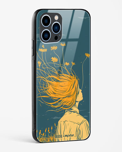 Golden Cascade [BREATHE] Glass Case Phone Cover (Apple)