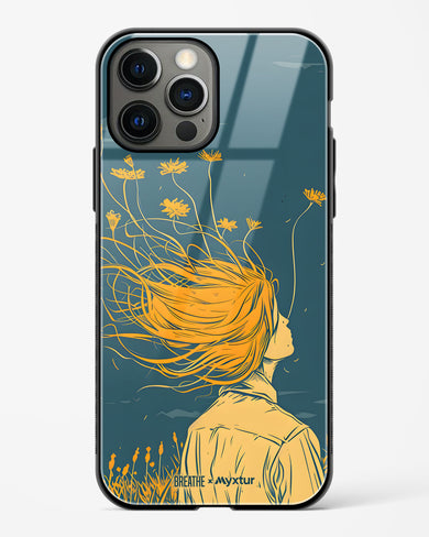 Golden Cascade [BREATHE] Glass Case Phone Cover (Apple)