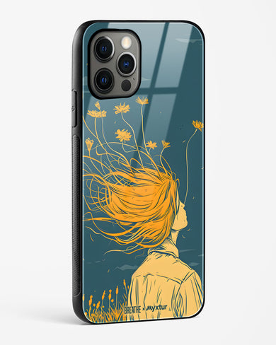 Golden Cascade [BREATHE] Glass Case Phone Cover (Apple)