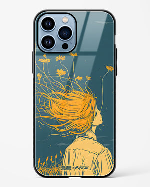 Golden Cascade [BREATHE] Glass Case Phone Cover (Apple)