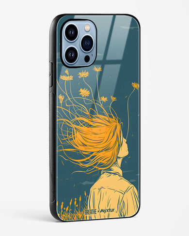 Golden Cascade [BREATHE] Glass Case Phone Cover (Apple)