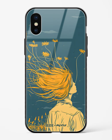 Golden Cascade [BREATHE] Glass Case Phone Cover (Apple)