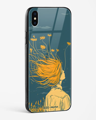 Golden Cascade [BREATHE] Glass Case Phone Cover (Apple)