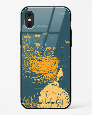 Golden Cascade [BREATHE] Glass Case Phone Cover (Apple)