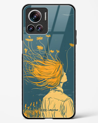 Golden Cascade [BREATHE] Glass Case Phone Cover (Motorola)