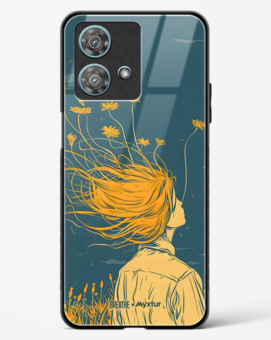 Golden Cascade [BREATHE] Glass Case Phone Cover (Motorola)